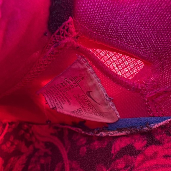 Mens Black and Pink Athletic Shoes - Picture 7 of 7